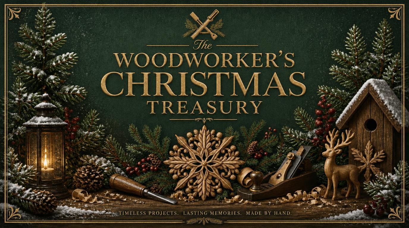 The Woodworker’s Christmas Treasury, featuring handmade wooden holiday projects